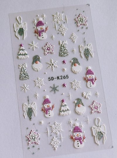 Stiker Silver Muñeco de nieve