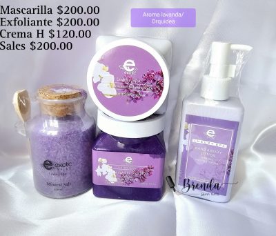 Luxury Spa Exotic Nails kit Aroma Lavanda/orquidea
