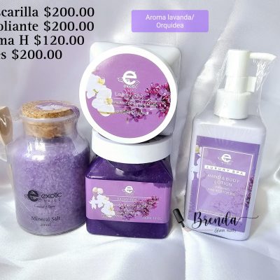 Luxury Spa Exotic Nails kit Aroma Lavanda/orquidea
