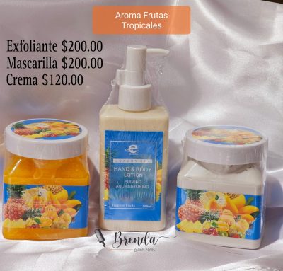 Luxury Spa Exotic Nails Kit Aroma Frutas Tropicales