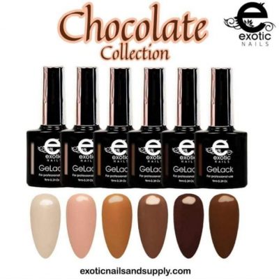 Gama Gelack Exotic Nails 6 tonos Chocolate