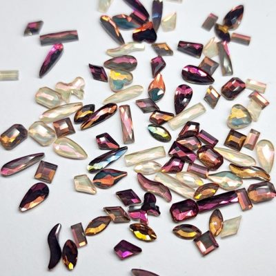 Cristal Mix Lovely nails Figuras Colores calidos