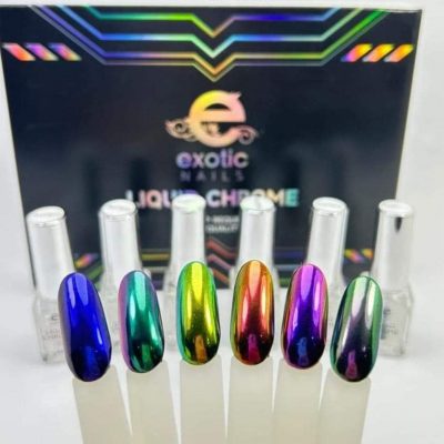 Liquid Chrome Exotic Nails Aurora 
Exotic Nails
