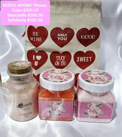 Luxury Spa Exotic Nails Kit Aroma Rosas