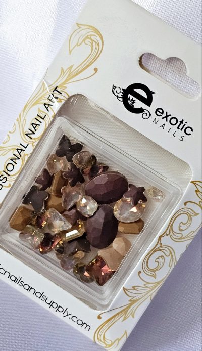 Mix de Cristales Capuchino Exotic Nails