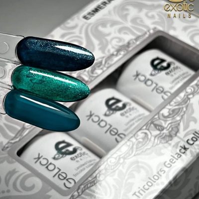 Gama Gelack Tricolor Exotic Nails Esmeralda