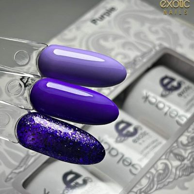 Gama Gelack Tricolor Exotic Nails Purple