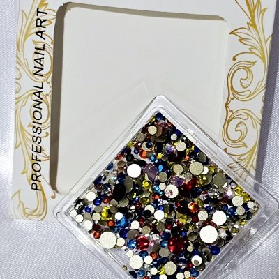 Caja mix de Cristales Multicolor  Exotic nails