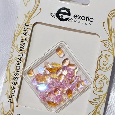 Cristal Mix Exotic Nails Aurora Rosa