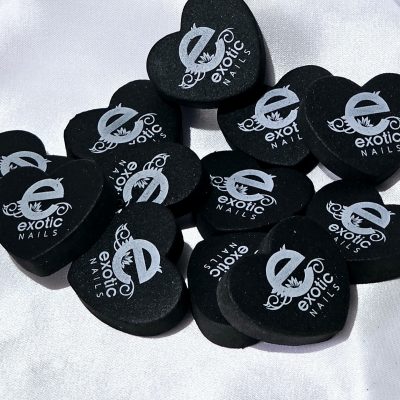 Mini spongee de corazón Exotic Nails