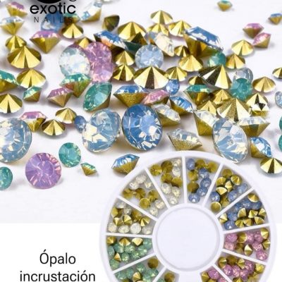 Mix de cristal de incrustacion opal Exotic Nails