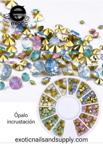 Mix de cristal de incrustacion opal Exotic Nails