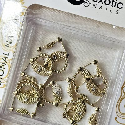 Bolsita coquete Dorada Exotic Nails