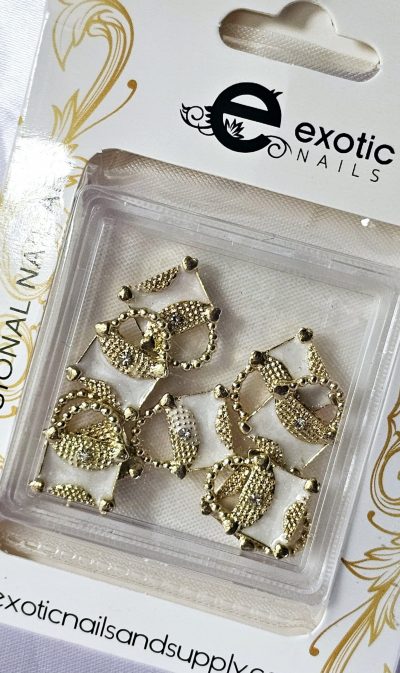 Bolsita coquete Dorada Exotic Nails