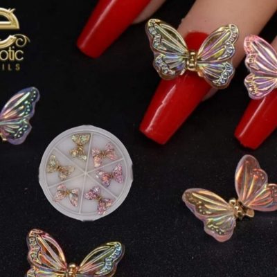 Carrusel de Mariposa con resorte Exotic Nails