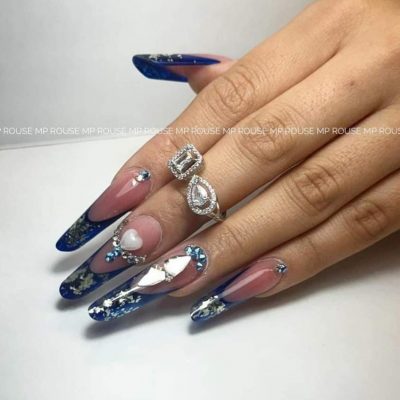 Anillo Exotic Nails De Zirconka plata #3