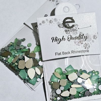 Cristal Luxury Mix Verde Opal Exotic Nails