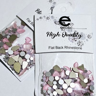 Cristal Luxury Mix Rosa opal Exotic Nails
