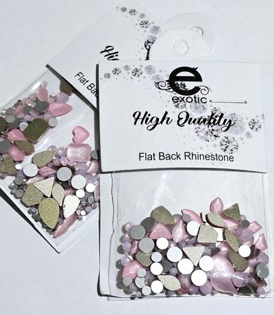 Cristal Luxury Mix Rosa opal Exotic Nails