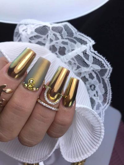 Pigmento Multicromatico Dorado Lovely Nails - Imagen 2