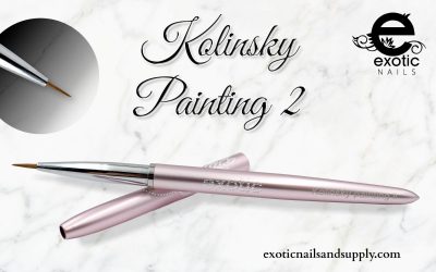 Pincel Exotic Nails Rose Painting ll