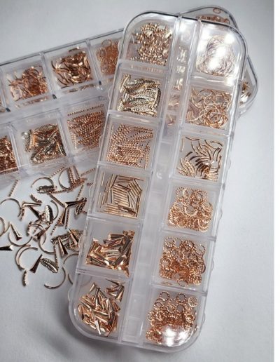 Decoracion metalica Rose Gold Lovely nails