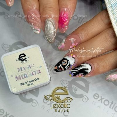 Magic Mirror Gel semisolido Exotic Nails ,ideal para realizar relieves