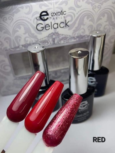 Gama Gelack Tricolor Exotic Nails Red - Imagen 2