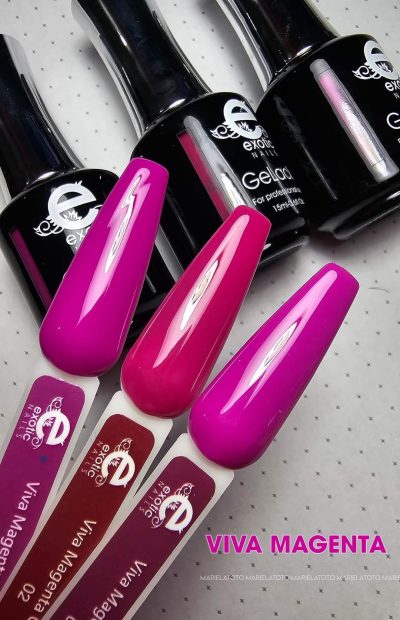 Gama Gelack Tricolor Exotic Nails Viva Magenta
