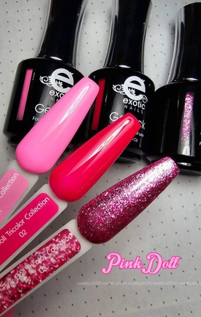 Gama Gelack Tricolor Exotic Nails Pink Doll