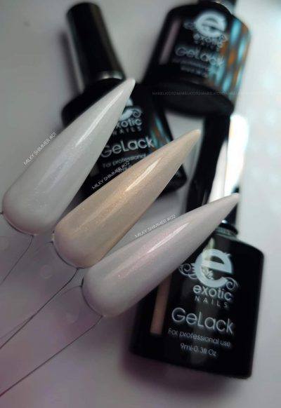 Gama Gelack Tricolor Exotic Nails Milky Shimmer