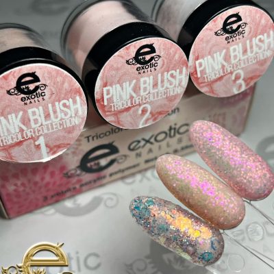 Coleccion Exotic Nails Tricolor Blush