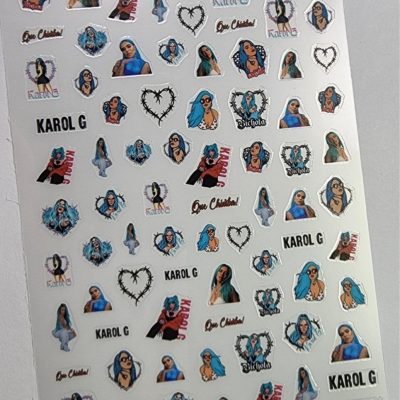 Stiker Lovely Nails Karol G