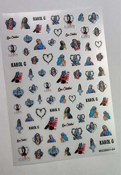 Stiker Lovely Nails Karol G