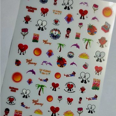 Stiker Lovely nails Bad Bunny 2