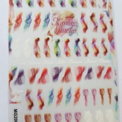 Stiker Lovely Nails Acuarela
