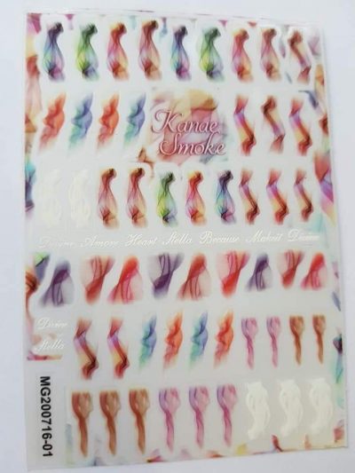 Stiker Lovely Nails Acuarela