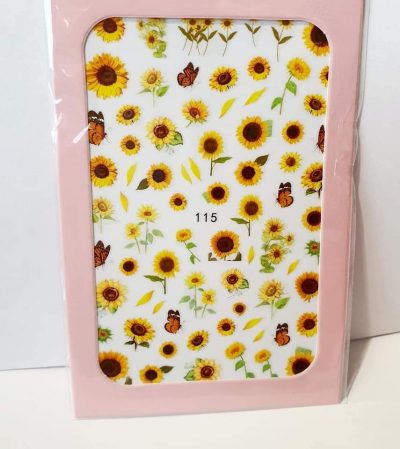 Stiker Exotic Nails Girasol