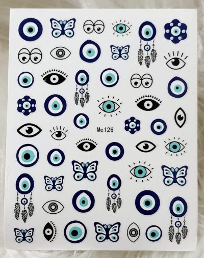 Stiker Ojo turco Mariposa