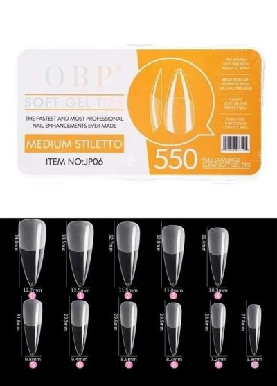 Tip  Soft Gel Stiletto Mediano