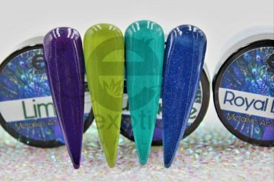 Colección Exotic Nails 4 tonos Art color Peacock Metallic