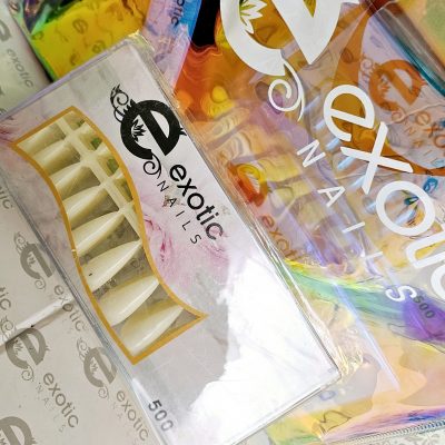 Tip soft gel Exotic Nails Stileto Natural