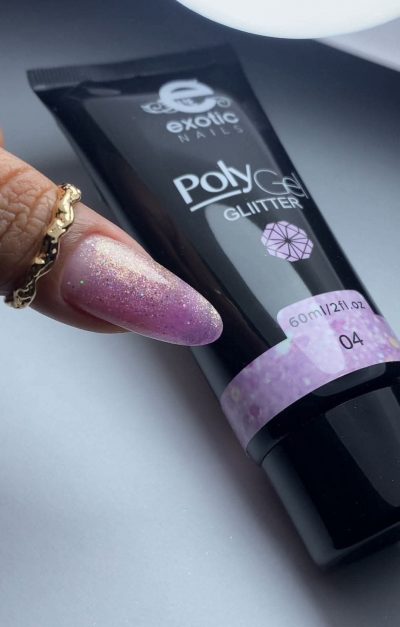 Polygel Exotic Nails Glitter #4