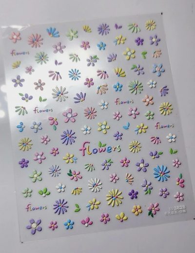 Stiker Lovely Nails Margarita colores Pastel
