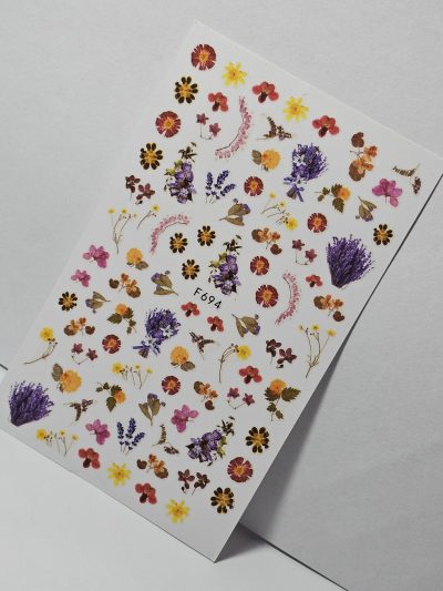 Stiker Exotic Nails Otoño Hojas secas