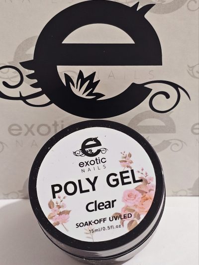 Polygel de tarro Clear  Exotic Nails