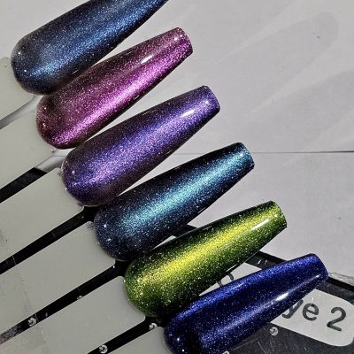 Gama Gelack Exotic Nails 6 tonos Cat eye 5d #2