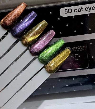 Gama Gelack Exotic Nails 6 tonos Cat eye 5d #1