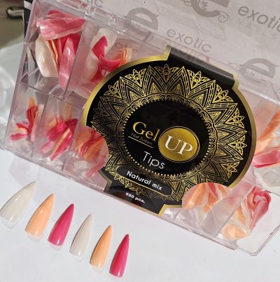 Tip Soft Gel ,Gel up Exotic Nails Mix Natural