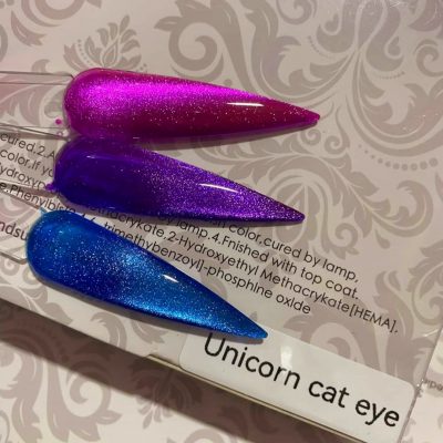 Gama Gelack Tricolor Exotic Nails Unicornio Cat Eye
